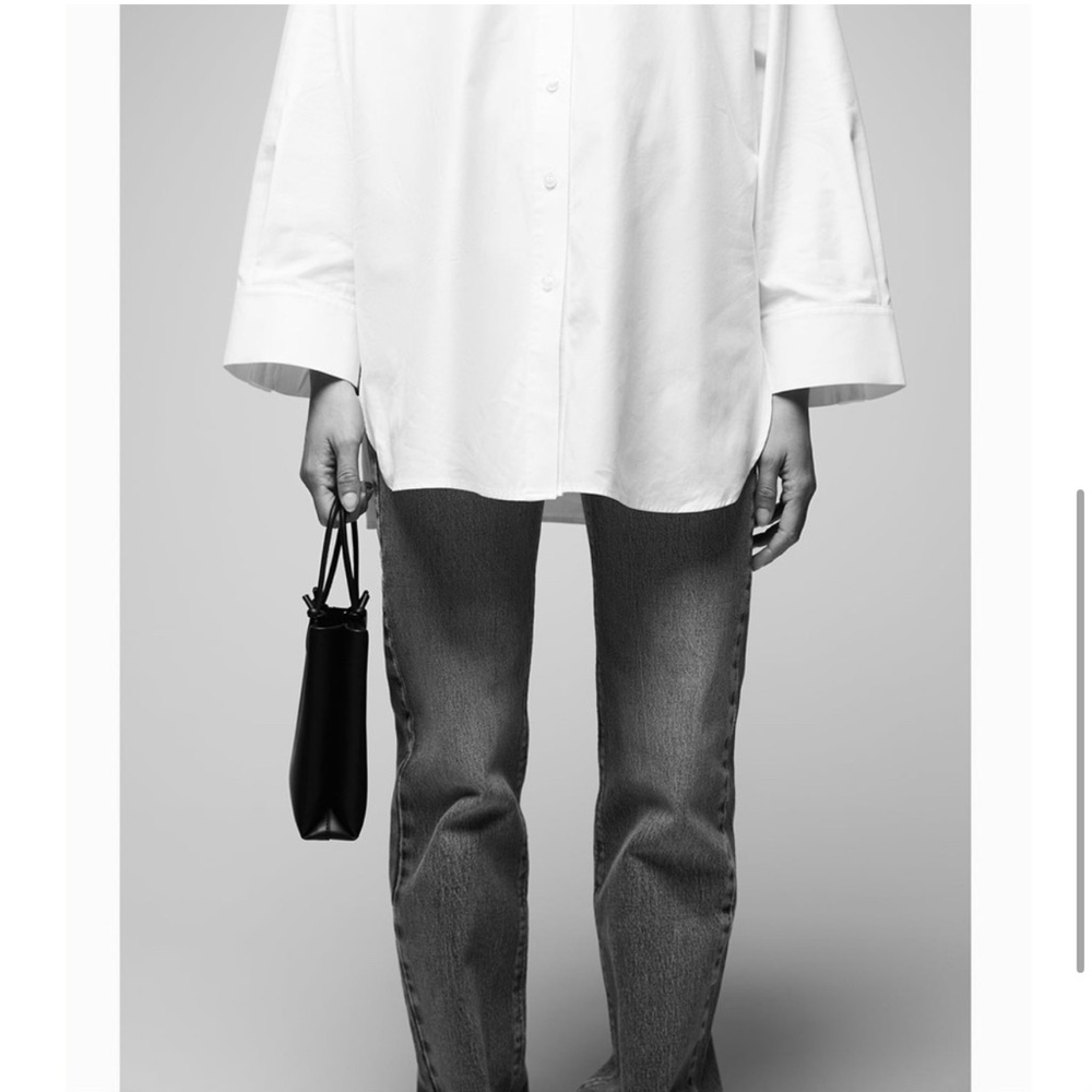 Zara Minimalist Tote Bag Orange